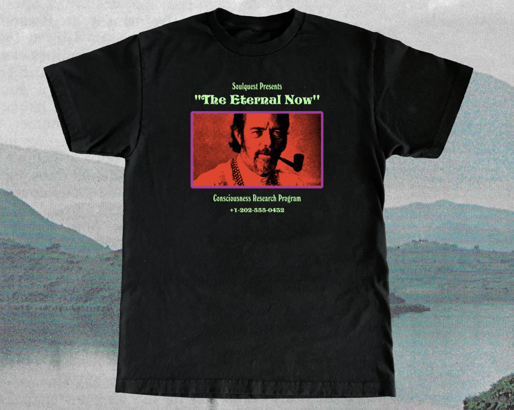 ALLAN WATTS T-SHIRT - THE ETERNAL NOW - ESOTERIC STREETWEAR